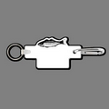 Key Clip W/ Key Ring & Saltwater Fish Key Tag